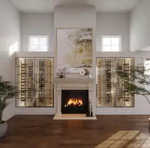 Fireplace Wine Racks